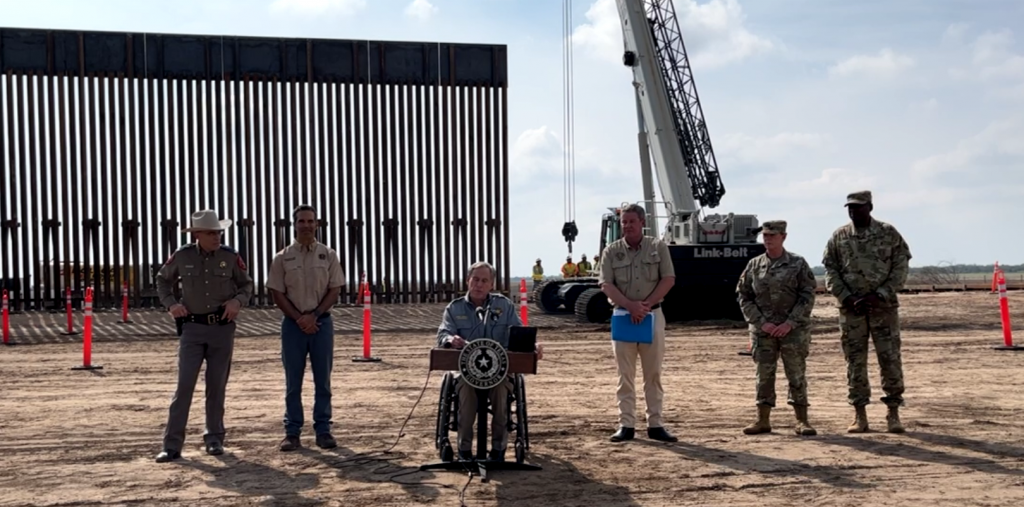 Governor Abbott Officially Initiates Border Wall Klif Am